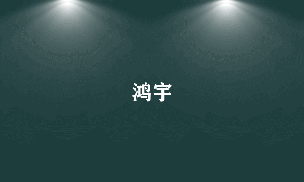 鸿宇