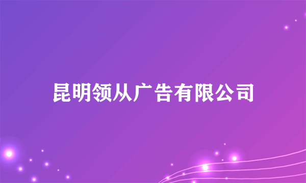 昆明领从广告有限公司