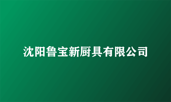 沈阳鲁宝新厨具有限公司