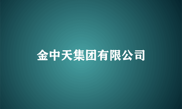 金中天集团有限公司