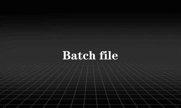 Batch file