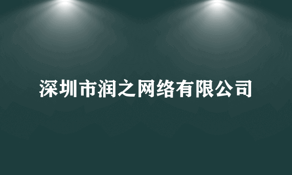 深圳市润之网络有限公司