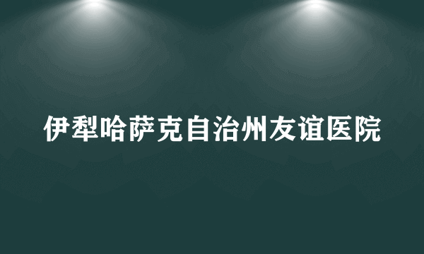 伊犁哈萨克自治州友谊医院