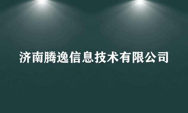 济南腾逸信息技术有限公司