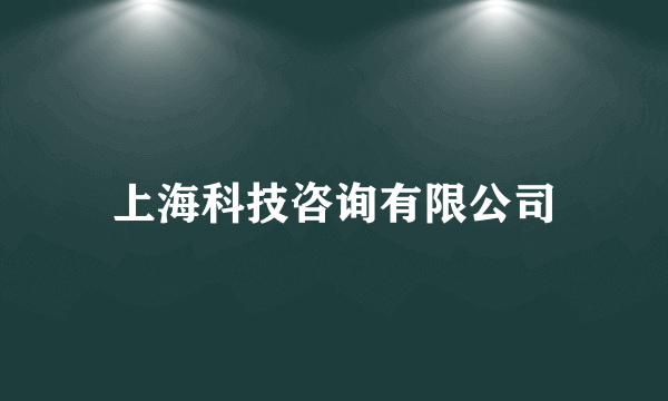 上海科技咨询有限公司