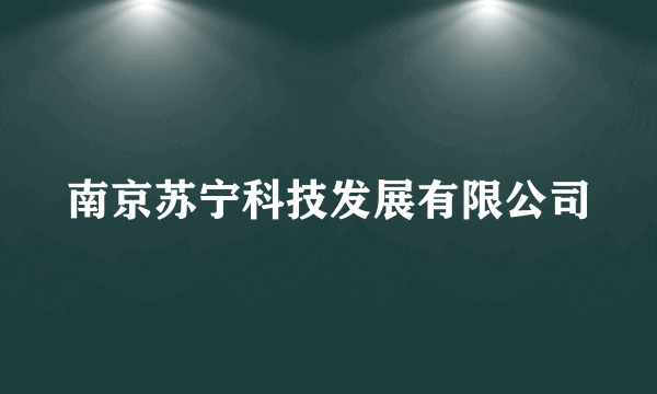 南京苏宁科技发展有限公司