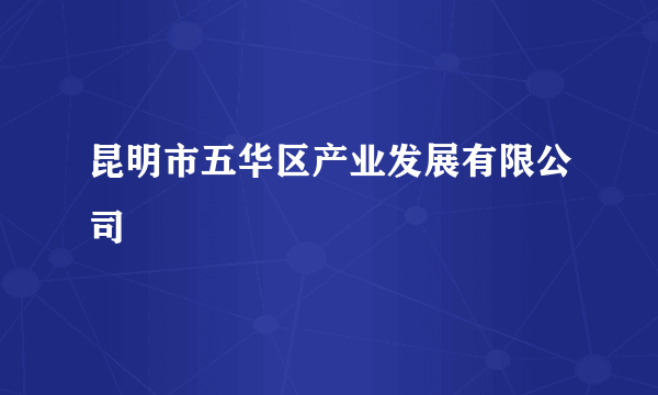 昆明市五华区产业发展有限公司