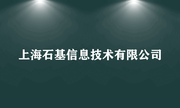 上海石基信息技术有限公司